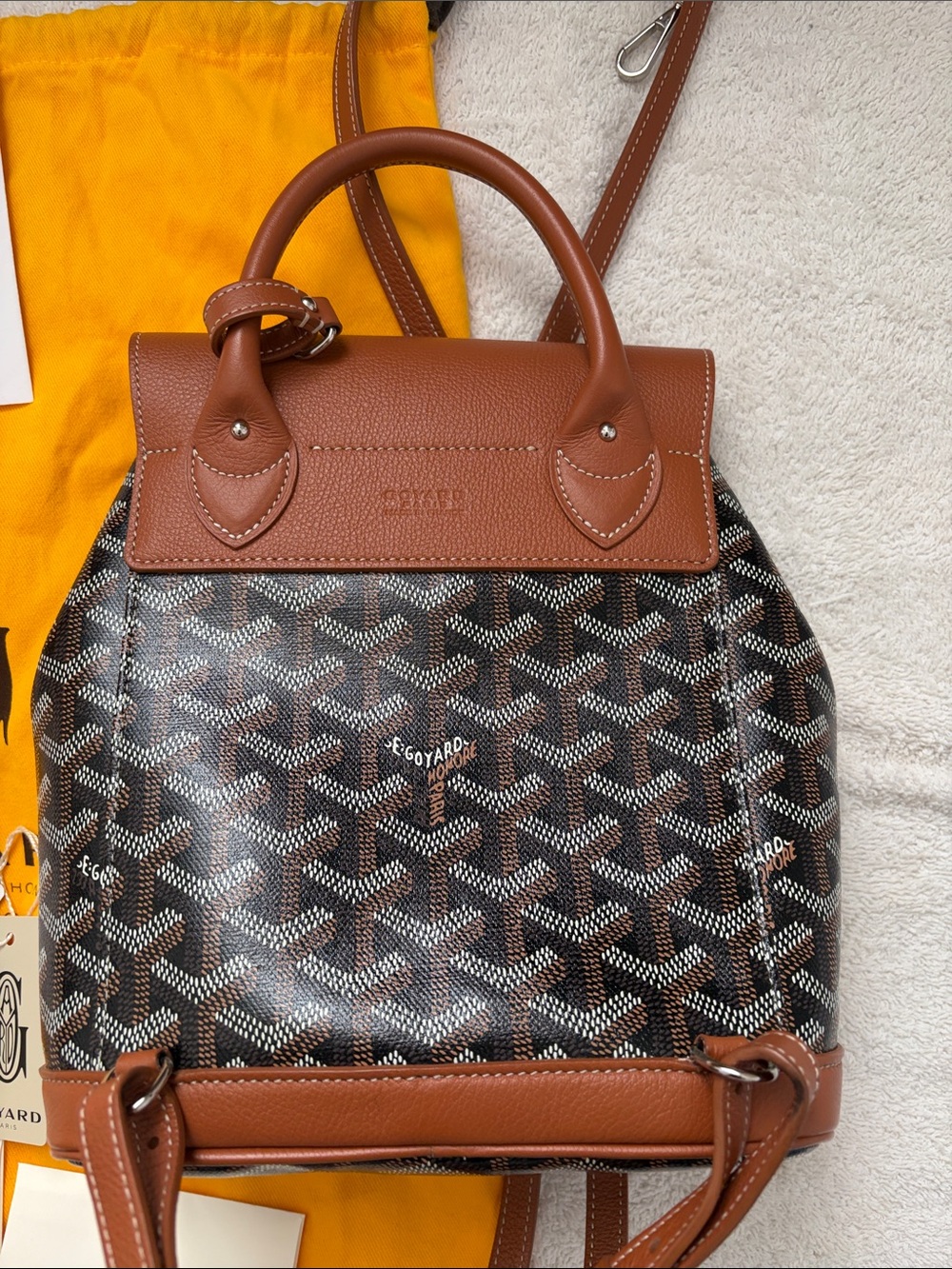 Goyard Brown Mini Alpin Backpack - Picture 2 of 12